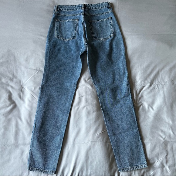 FAYT Jeans Women Size M Blue Regular Fit 100% Cotton W28 L28 Casual EUC - Picture 4 of 10